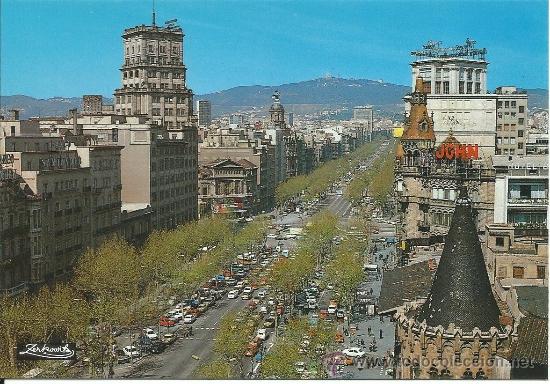 Postales: BARCELONA.-PASEO DE GRACIA.-FOTO ZERKOWITZ N&ordm; 2529-1978