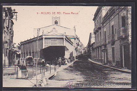 Postales: POSTAL MOLINS DE REY PLASSA MERCAT - Foto 1