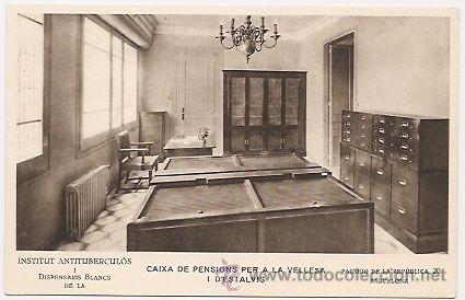 Postales: Barcelona. Caixa de Pensions. Institut Antitubercul&oacute;s - Foto 1