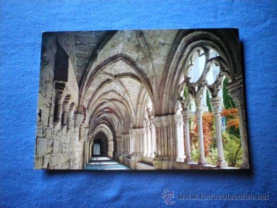 Cartes Postales: POSTAL REAL MONASTERIO DE POBLET VISTA PARCIAL CLAUSTRO GOTICO XIII NO CIRCULADA