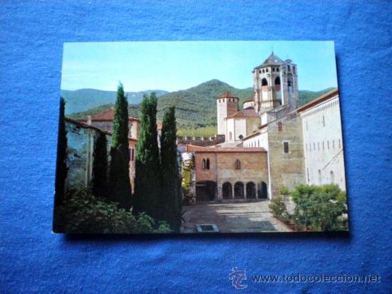 Postales: POSTAL REAL MONASTERIO DE POBLET EL CIMBORIO VISTO DESDE EL JARDIN NO CIRCULADA