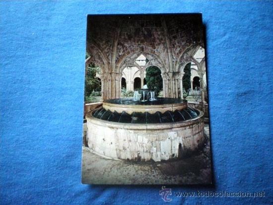 Cartes Postales: POSTAL REAL MONASTERIO DE POBLET SURTIDOR DEL TEMPLETE EN EL CLAUSTRO NO CIRCULADA