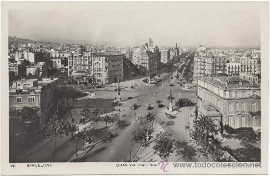 Postales: BARCELONA.- GRAN V&Iacute;A DIAGONAL. - Foto 1