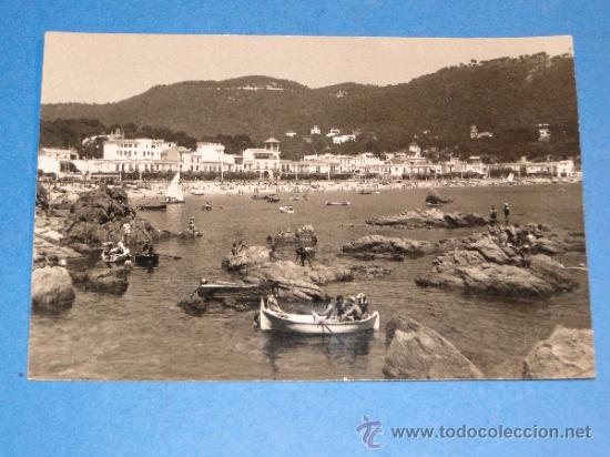 Postales: PALAFRUGELL*** PLAYA  DE LLAFRANCH ***ESCRITA - Foto 1