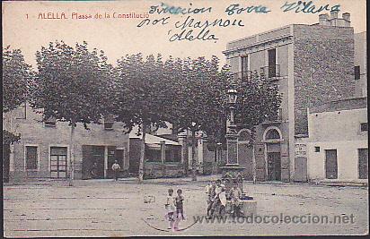 Postales: POSTAL ALELLA PLASSA DE LA CONSTITUCIO - Foto 1