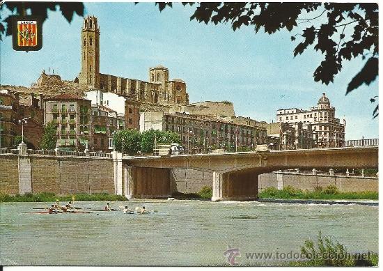 Postales: LLEIDA.-SEU ANTIGA I RIU SEGRE AMB REGATES.-EDICIONES SOBERANAS N&ordm;1378