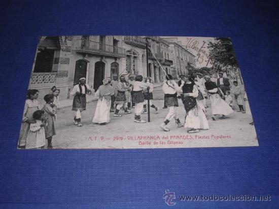 Postkarten: A.T.V. - 2919 - VILLAFRANCA DEL PANADES .FIESTAS POPULARES  BAILE DE LAS GITANAS ,POSTAL CIRCULADA