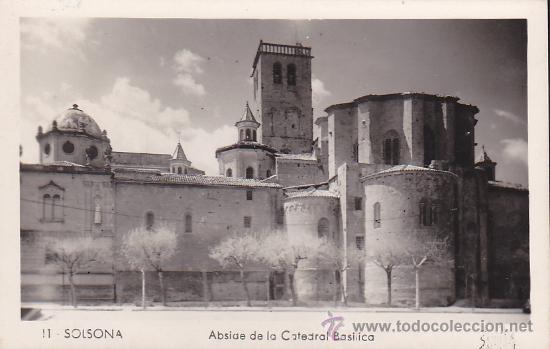 Postales: POSTAL SOLSONA ABSIDE LA CATEDRAL BASILICA - Foto 1