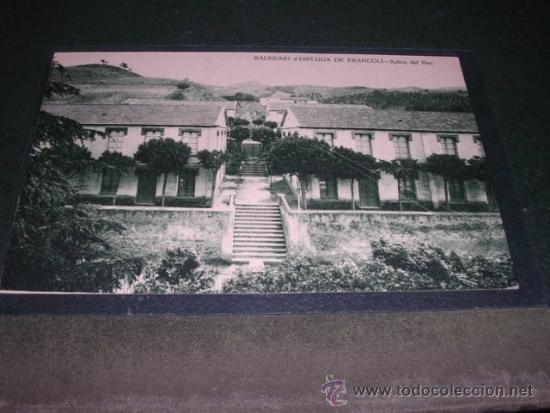 Postkarten: BALNEARI D'ESPLUGA DE FRANCOLI  -XALETS DEL PARC HUECGR. MUMBRU 14X9 CM.