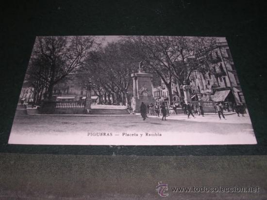Postkarten: FIFUERAS - PLACETA RAMBLA ,J. TORT FOTOGRAFO 14X9 CM.