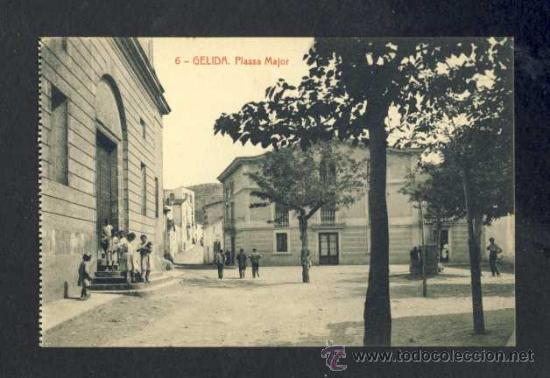 Postales: Postal de GELIDA: Pla&ccedil;a major (Thomas num. 6) - Foto 1
