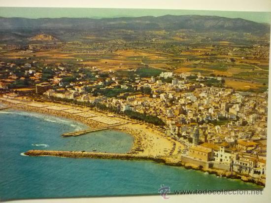 Postales: postal sitges -vista aerea - Foto 1