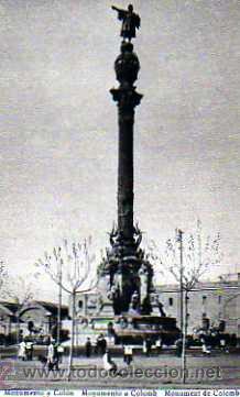 Postales: BARCELONA MONUMENTO A COLON - Foto 1