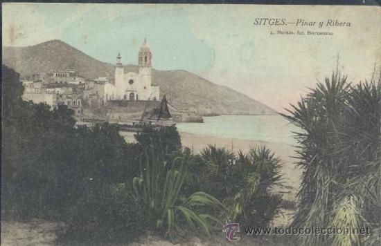Postales: SITGES (BARCELONA).- PINAR Y RIBERA - Foto 1
