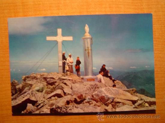 Postales: POSTAL PIRINEOS CENTRALES PICO DE ANETO (3404) M. CRUZ Y VIRGEN DEL PILAR  SIN CIRCULAR