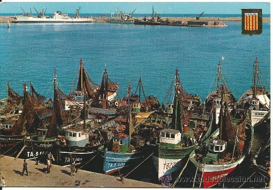 Postales: TARRAGONA.-VISTA PARCIAL DEL PUERTO.-ESCUDO DE ORO N&ordm; 845