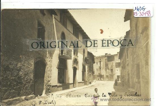 Postkarten: (PS-30498)POSTAL FOTOGRAFICA DE ALPENS-PLASETA,CASA DE LA VILA Y ESCOLAS