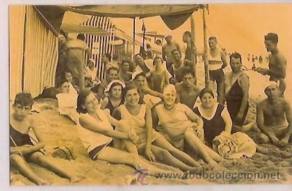 Postales: ANTIGUA POSTAL MATARO EN LA PLAYA - Foto 1