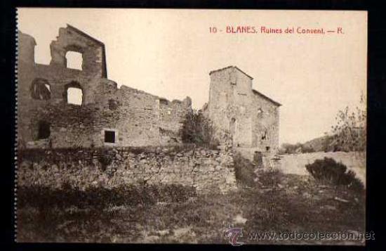 Postales: 10 Blanes. Ruines del Convent. - Foto 1