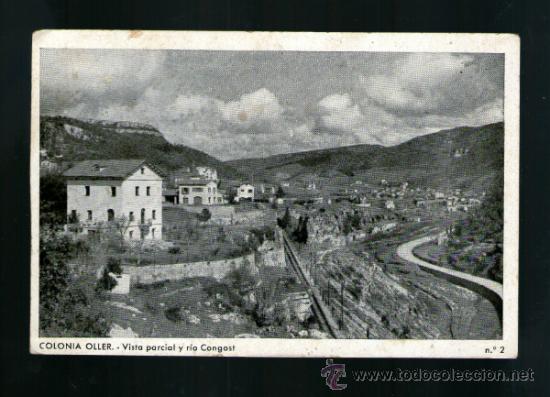 Postkarten: COLONIA OLLER VISTA PARCIAL Y R&Iacute;O CONGOST - SIN Edici&oacute;n -  Postal