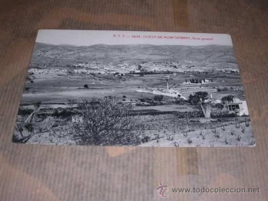 Postcards: A.T.V. - 2678 OLESA DE MONTSERRAT ,VISTA GENERAL 14X9 CM.