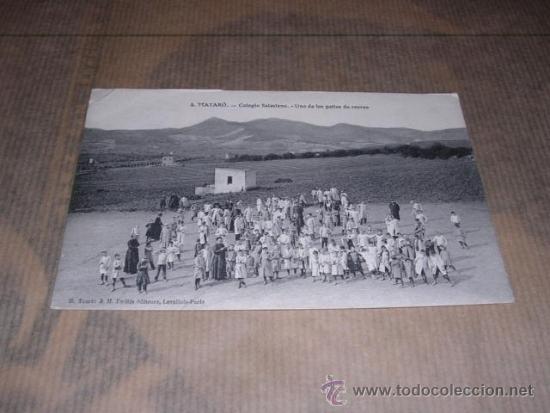 Postcards: 4 MATARO - COLEGIO SALESIANO - UNO DE LOS PATIOS DE RECREO