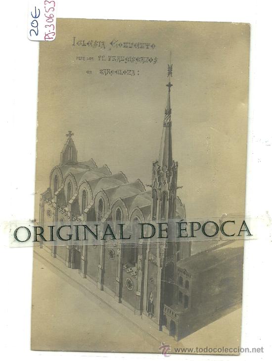 Postkarten: (PS-30653)POSTAL FOTOGRAFICA DE BARCELONA-IGLESIA CONVENTO PP.FRANCISCANOS
