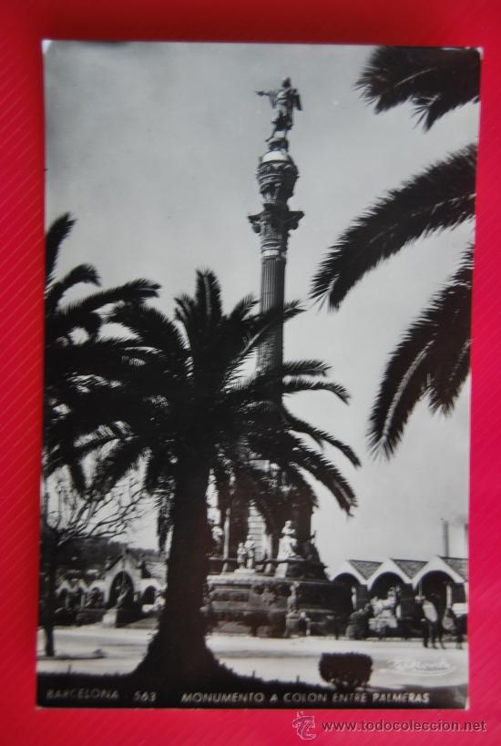 Postales: POSTAL DE BARCELONA: : MONUMENTO A COLON - Foto 1