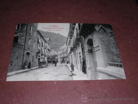 Postkarten: 4 . ribas entrada de la poblacion l. roisn fot. 14x9 cm.