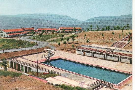 Postales: PIRINEOS DE LERIDA - EL PALLARS - PISCINA DEL CAMPAMENTO GENERAL MARTIN ALONSO