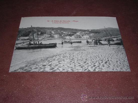 Postkarten: 16 - S. FELIU DE GUIXOLS - PLAYA L. ROISIN FOT. 14X9 CM.