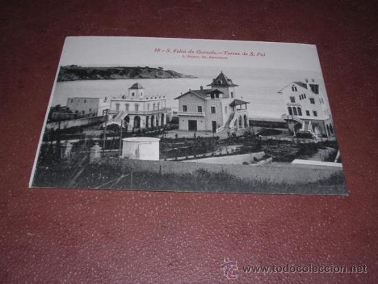 Postkarten: 18 - S. FELIU DE GUIXOLS - TORRE DE S. POL L.ROISIN FOT. 14X9 CM.