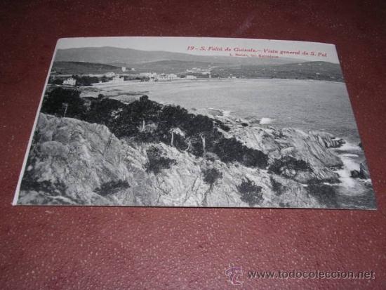 Postkarten: 19 - S. FELIU DE GUIXOLS - VISTA GENERAL DE S. POL L.ROISIN FOT. 14X9 CM.