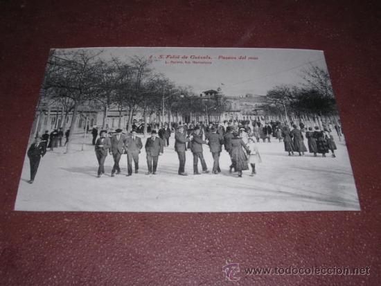 Postkarten: 4 - S. FELIU DE GUIXOLS - PASEO DE MAR L. ROISN FOT. 14X9 CM.