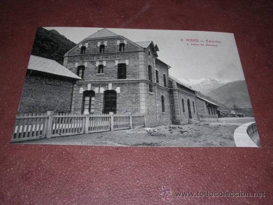 Postkarten: 9 - RIBAS - ESTACION L. ROISIN FOT. 14X9 CM.