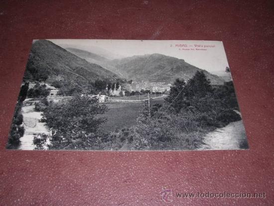 Postcards: 2 .- RIBAS - VISTA PARCIAL . L. ROISIN FOT, 14X9 CM.