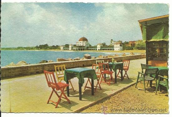 Postales: SALOU.-VISTA PARCIAL DE LA PLAYA.-1961.-GRAFICA MANEN