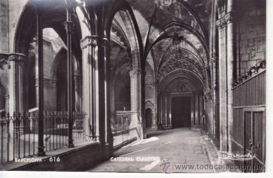 Postales: BARCELONA - CATEDRAL CLAUSTRO - Foto 1