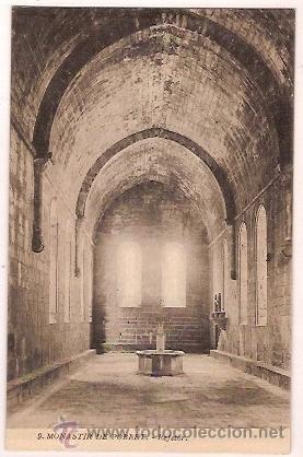 Postales: ANTIGUA POSTAL 9 MONASTERIO DE POBLET REFETOR - Foto 1