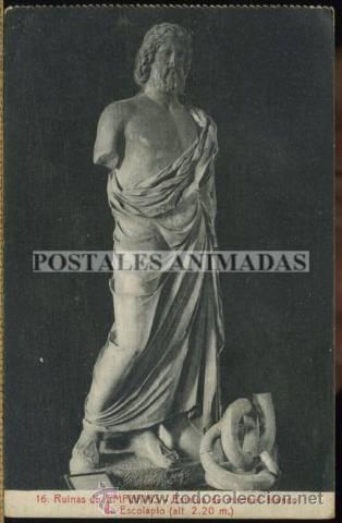 Cartoline: a01372 Empuries - Estatua De Marmol Blanco De Escolapio - N&ordm;16