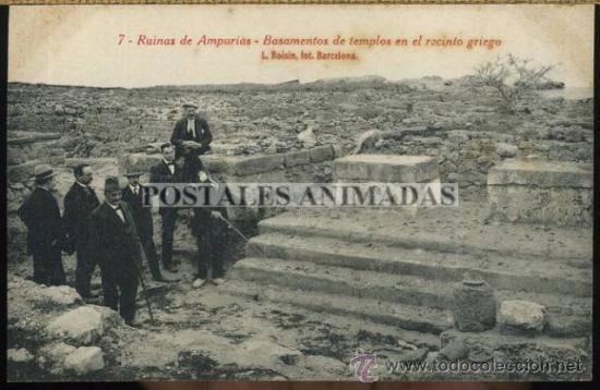 Cartoline: a01374 Empuries - Basamentos De Templos En El Recinto Griego - Roisin N&ordm;7