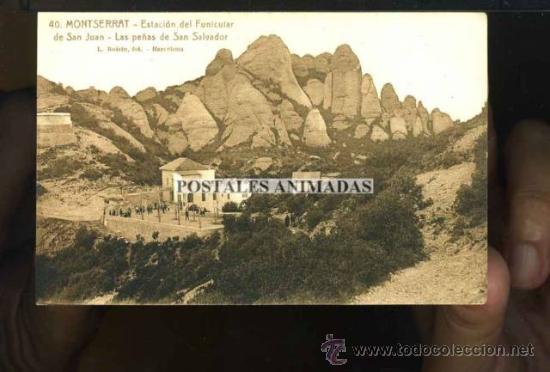 Cartes Postales: a01791 Montserrat - Estacion Del Funicular De San Juan Las Pe&ntilde;as De San Salvador - Roisin N&ordm;40
