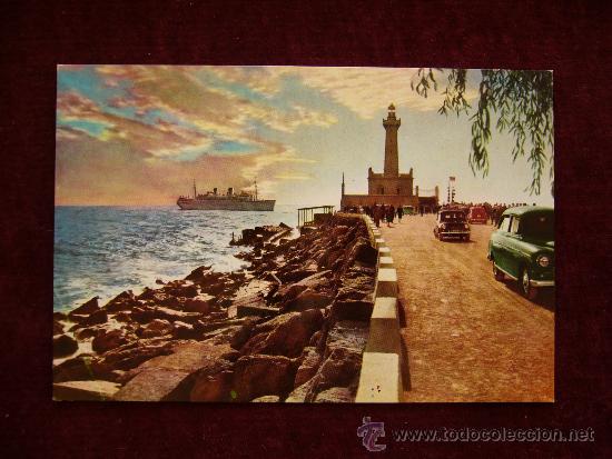 Postales: Postal Barcelona. Atardecer en el rompeolas. A. Zerkowitz. - Foto 1