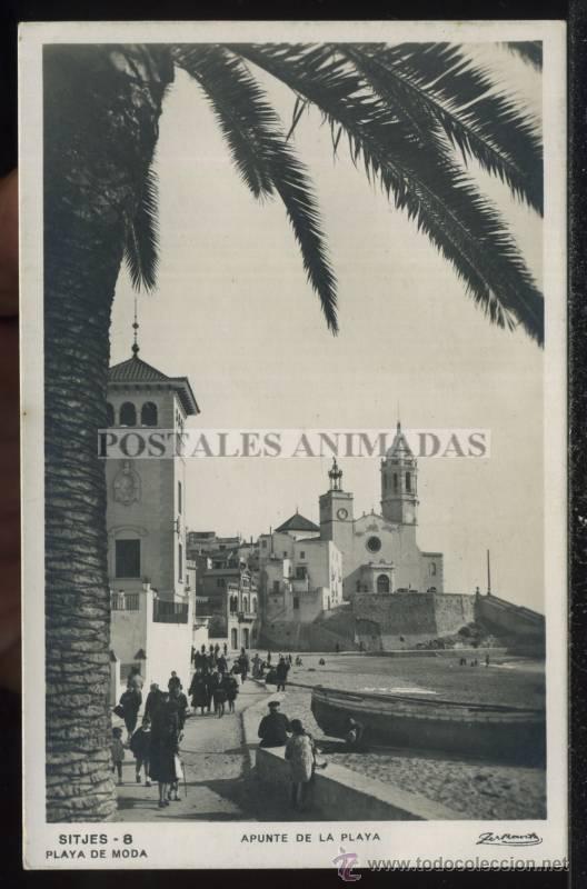 Postales: a02498 Sitges - Apunte De La Playa - Zerkowitz N&ordm;8 - Foto 1