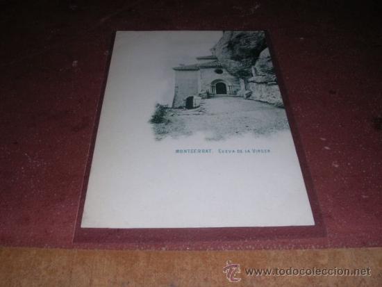 Postcards: MONTSERRAT CUEVA DE LA VIRGEN 14X9 CM. REVERSO SIN DIVIDIR