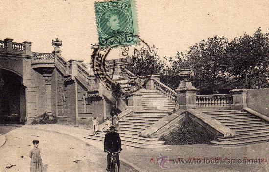 Postales: postal de barcelona, parque escalinata,circulada - Foto 1