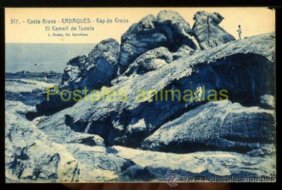 Postales: a04695 Cadaques - Cap De Creus - El Camell De Tudela - Roisin N&ordm;317