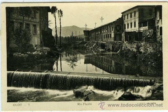 Postales: POSTAL OLOT RIO FLUIA GERONA - Foto 1