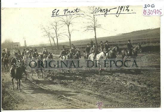 Postcards: (PS-30905)POSTAL FOTOGRAFICA DE EL PRAT-SALIDA HIPICA