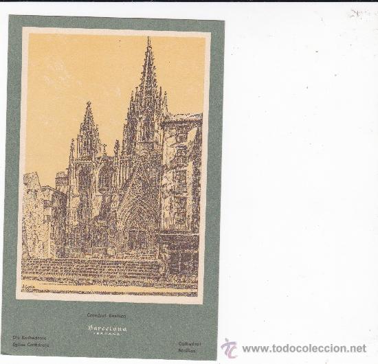 Postales: Barcelona Catedral Bas&iacute;lica (sin circular) - Foto 1